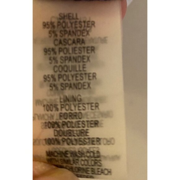 Vince Camuto Dress Geometric Print Fit & Flare Sleeveless Blue White Size 4 - Picture 7 of 12